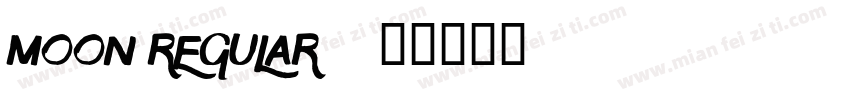 moon regular字体转换